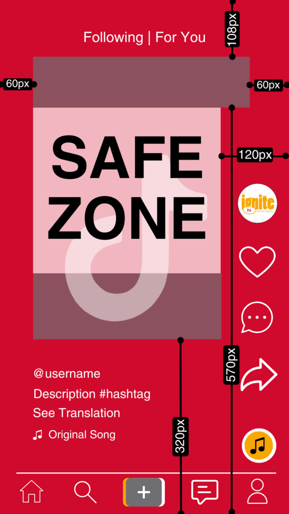 Advertentie safe-zone guide